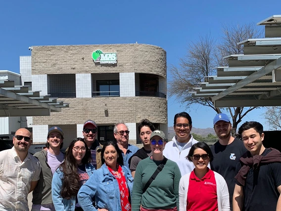 Photo of participants of the supply chain tour