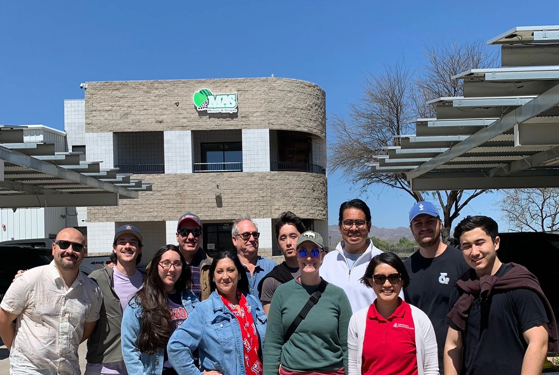 Photo of participants of the supply chain tour